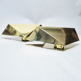 Pair of golden wall lamps