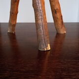 Brutalist wooden stool 60/70
