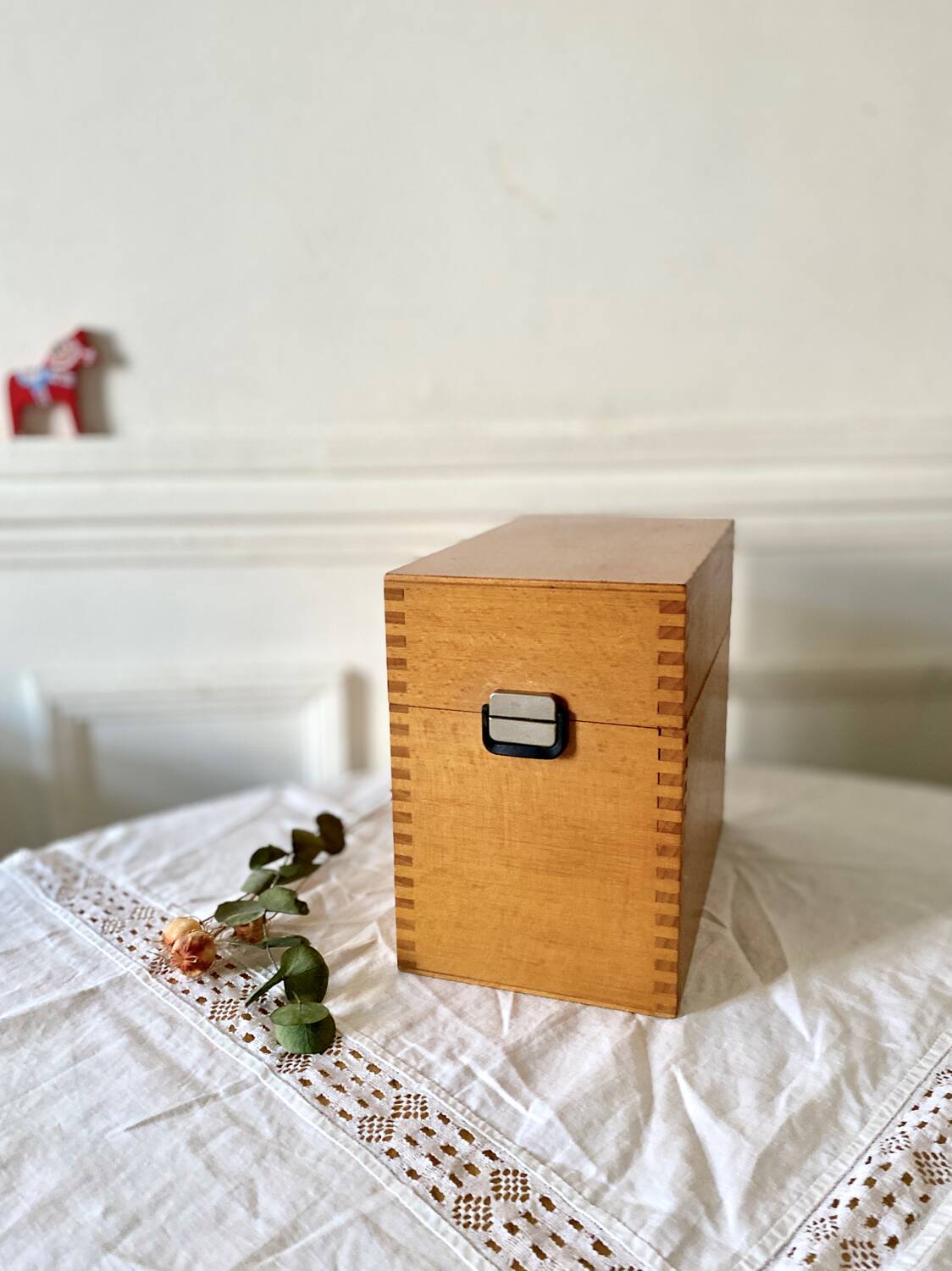 HAN Boîte à fiches en bois pour 900 fiches, A7 paysage