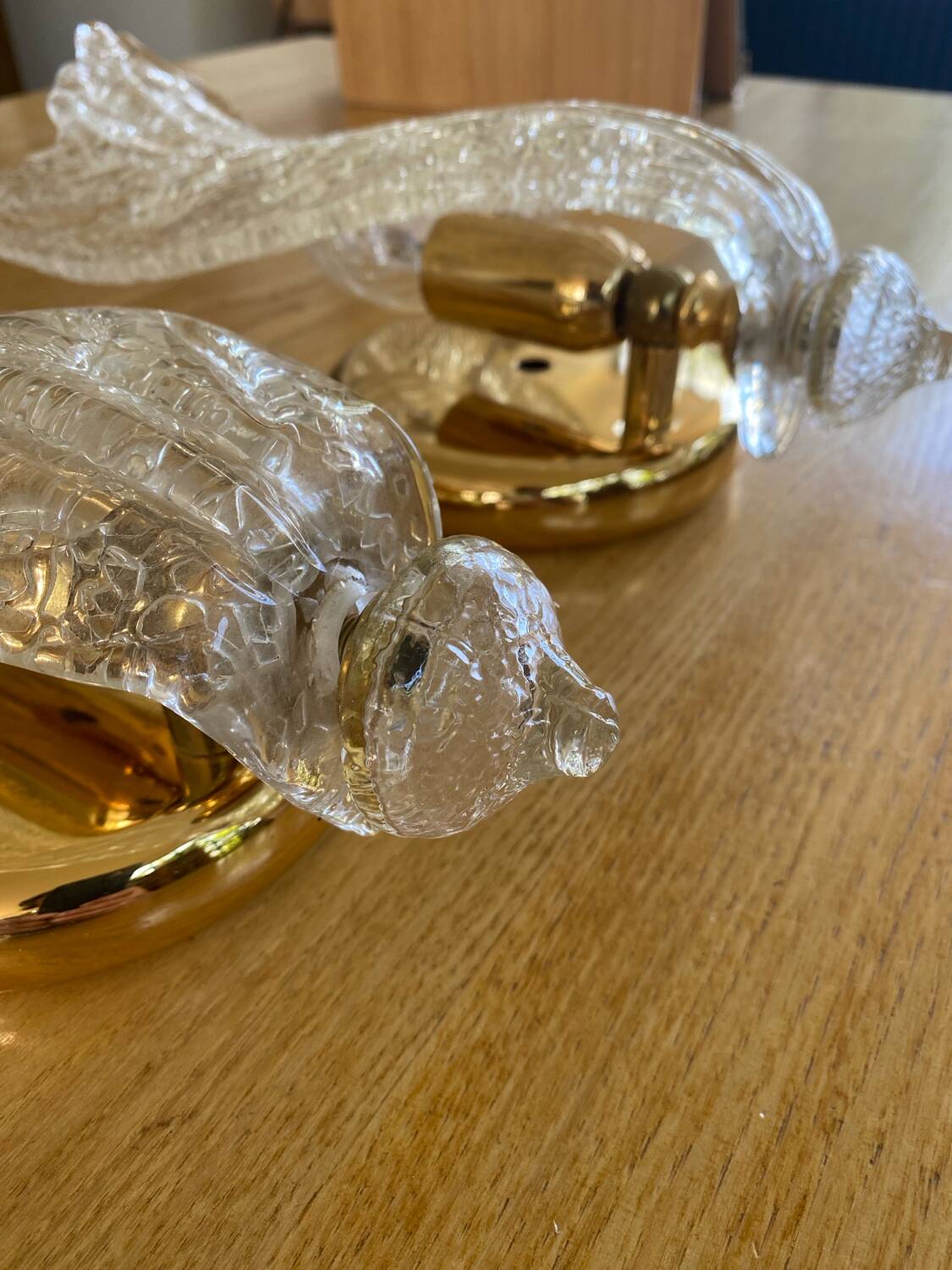 Pair of Murano wall lights