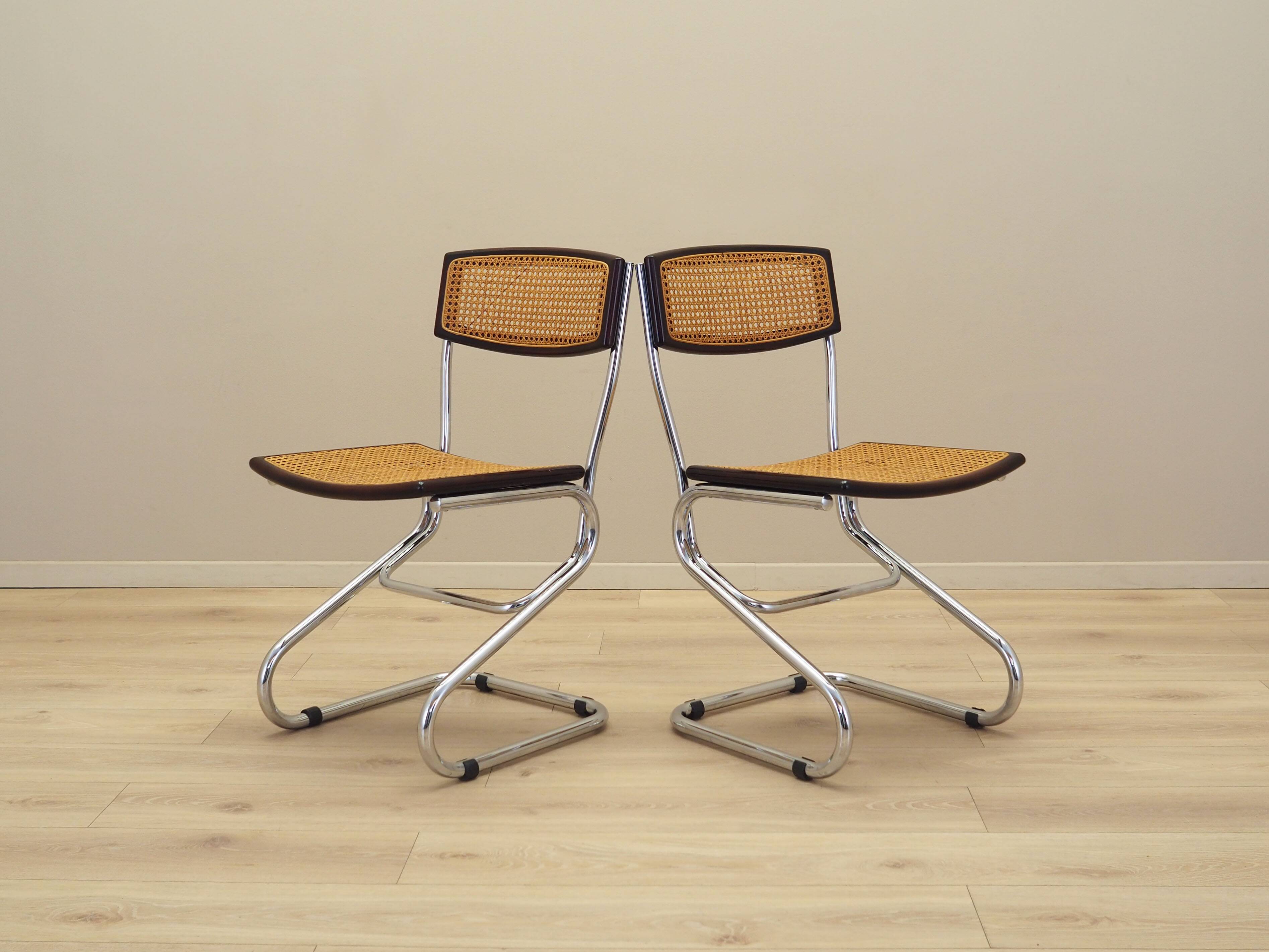 Set of two chairs, Bauhaus design, 1960s, production: Italy