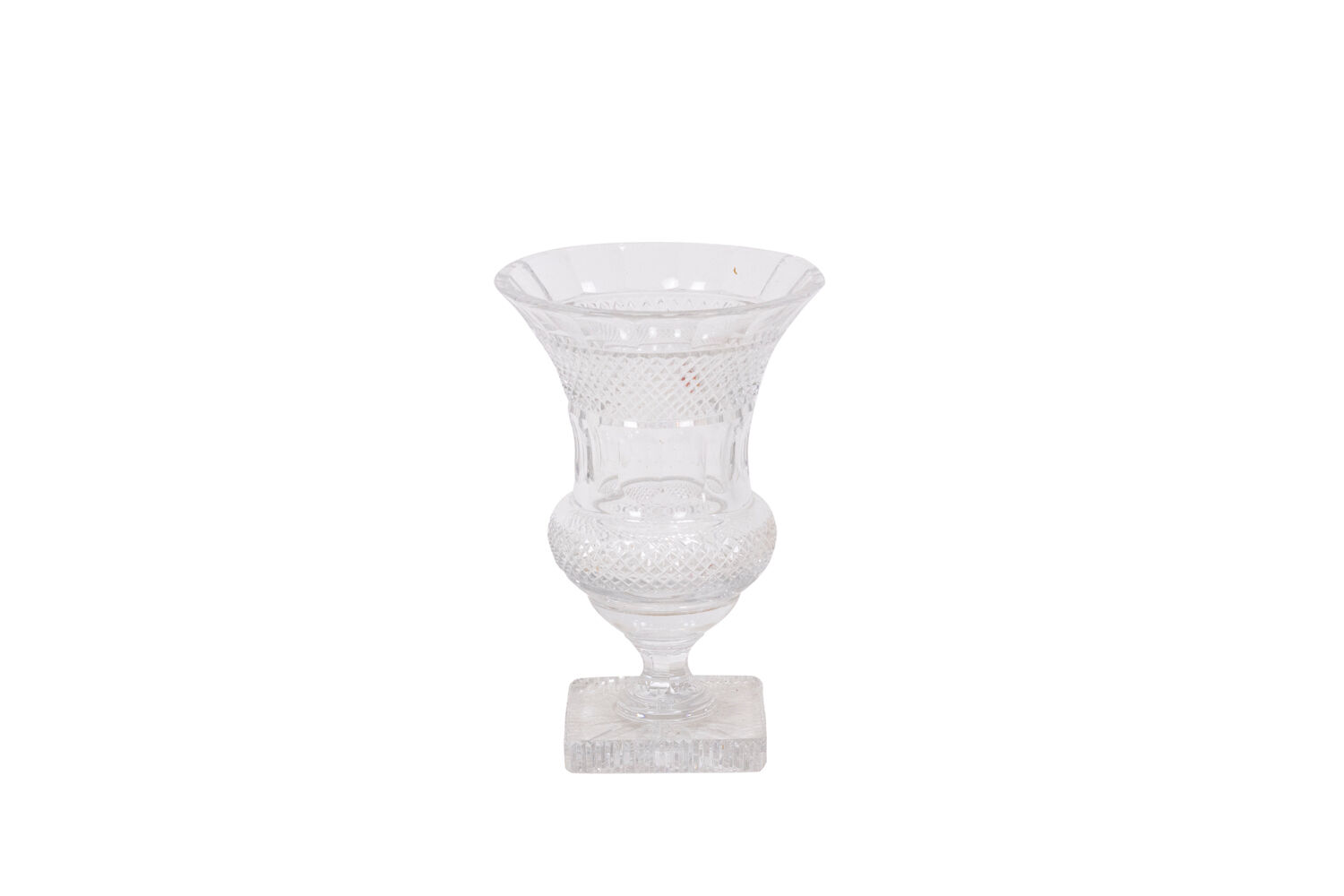 Medici-shaped crystal vase, twentieth century