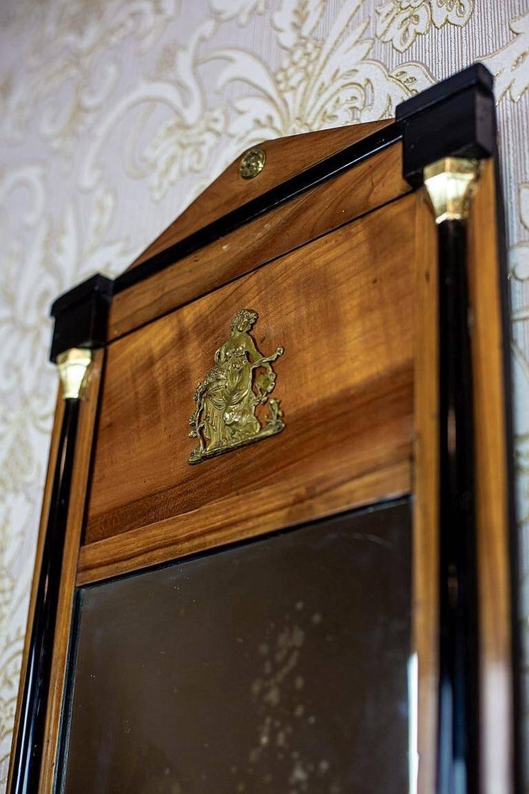 Antique Empire Mirror with Brass Elements