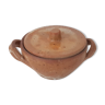 Artisanal terracotta sugar bowl