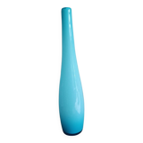 Vase, soliflore bleu en opaline