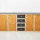 Italian cork and brass sideboard 1770s
