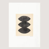 Painting on frameless paper M491 signed Eawy