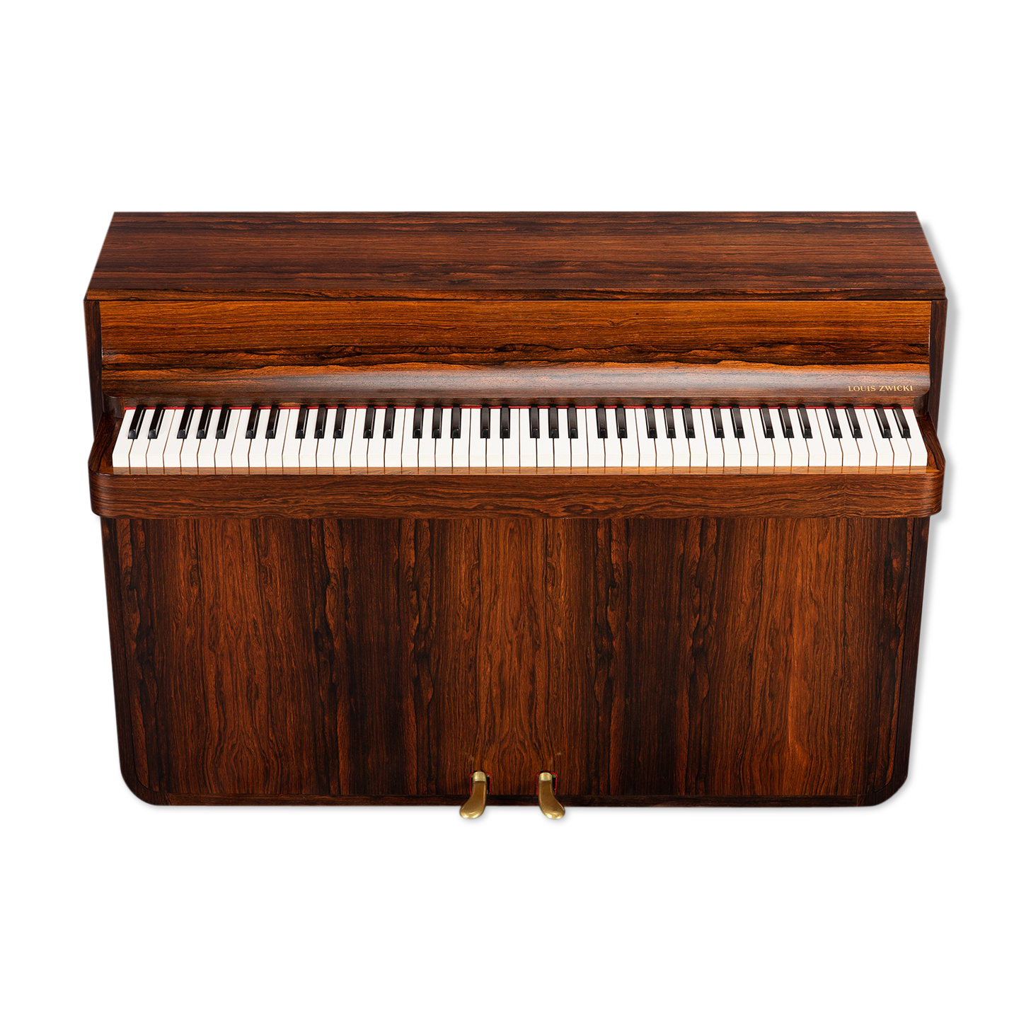 Danish midcentury pianette by Louis Zwicki in rosewood, 1950s