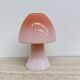 Peil & Putzer pink glass mushroom table lamp, 1970s