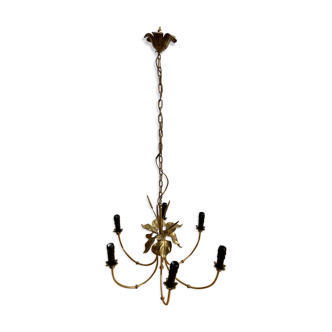 Luster 6 branches in gold metal