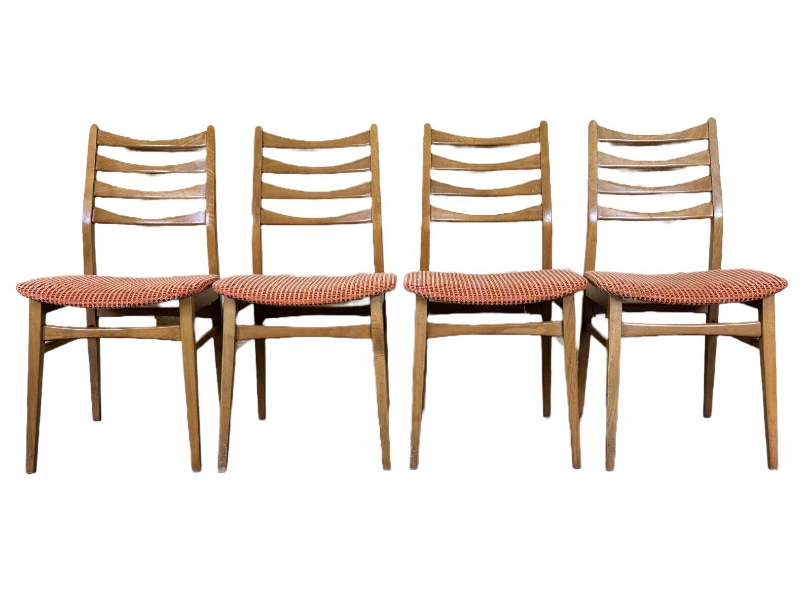 4x 60s 70s dining chair dining chair mid century Danish modern design