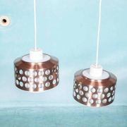 Suspension d'époque spatiale années 60/70, suspension lumineuse suédoise