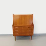 Secrétaire scandinave danois vintage Tibergaard en teck des années 50 60
