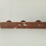 Rustic vintage wall coat rack