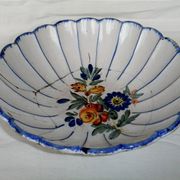 Salad bowl cut jatte XVIII century hollow flat Thiviers Auvillar