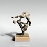 Velilla ubago, bronze sculpture “pídola” signed and numbered, 20th century