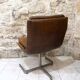 Raphaël Raffel office chair in cognac leather from the 1970s.