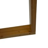 Vintage Scandinavian modern pinewood slatted bench from the 1960's