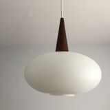 Hanging Philips Louis Kalff opaline 60s
