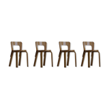 Model 65 dining chairs by Alvar Aalto for Artek, 1950