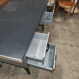 Bureau métallique des années 60/70 et sa chaise