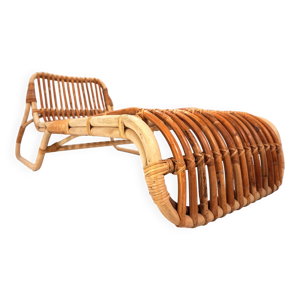 Lit de repos en bambou,