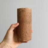 Small vase in raw ceramic, minimalist design