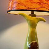 Vintage signed art ceramic lamp