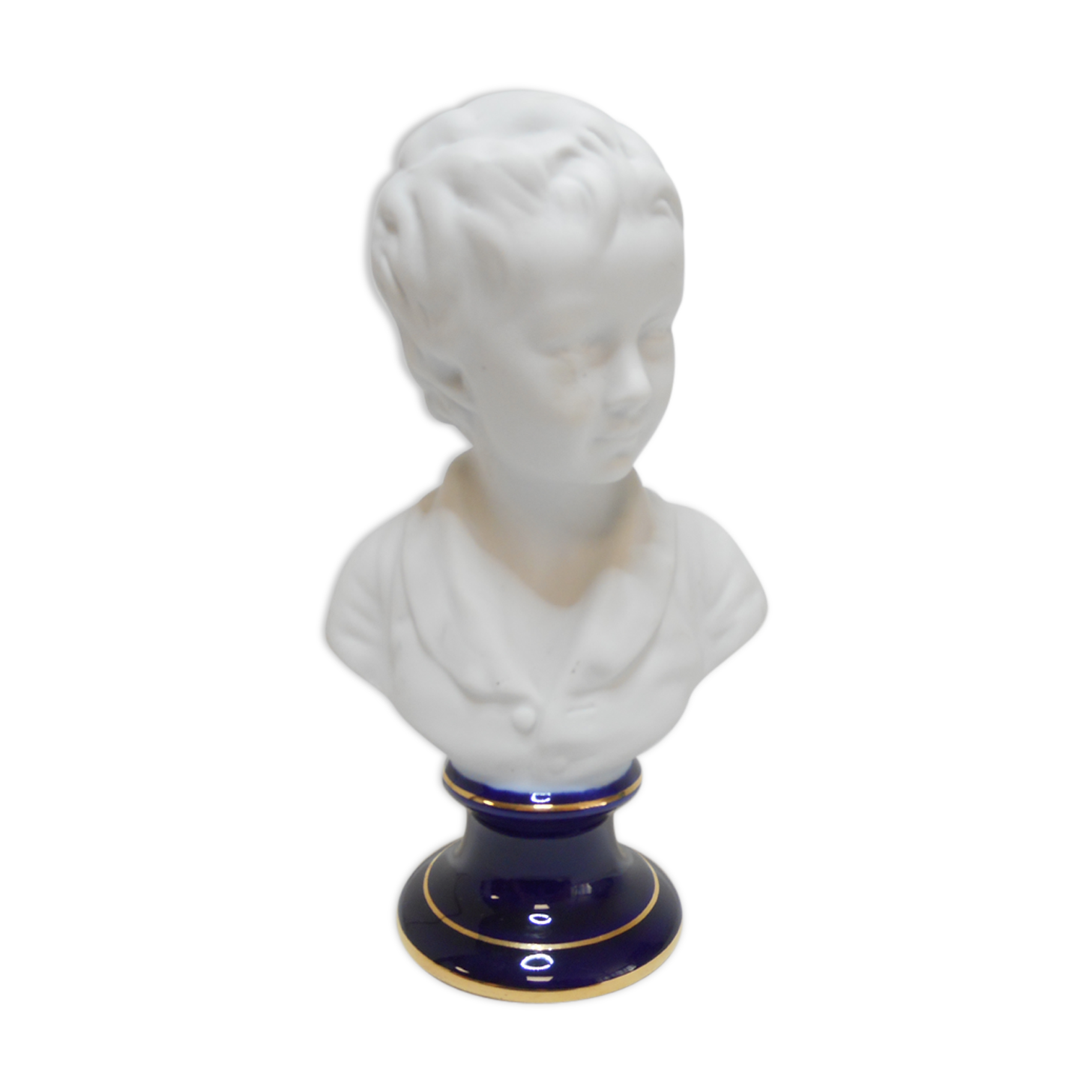 Biscuit and Limoges porcelain bust