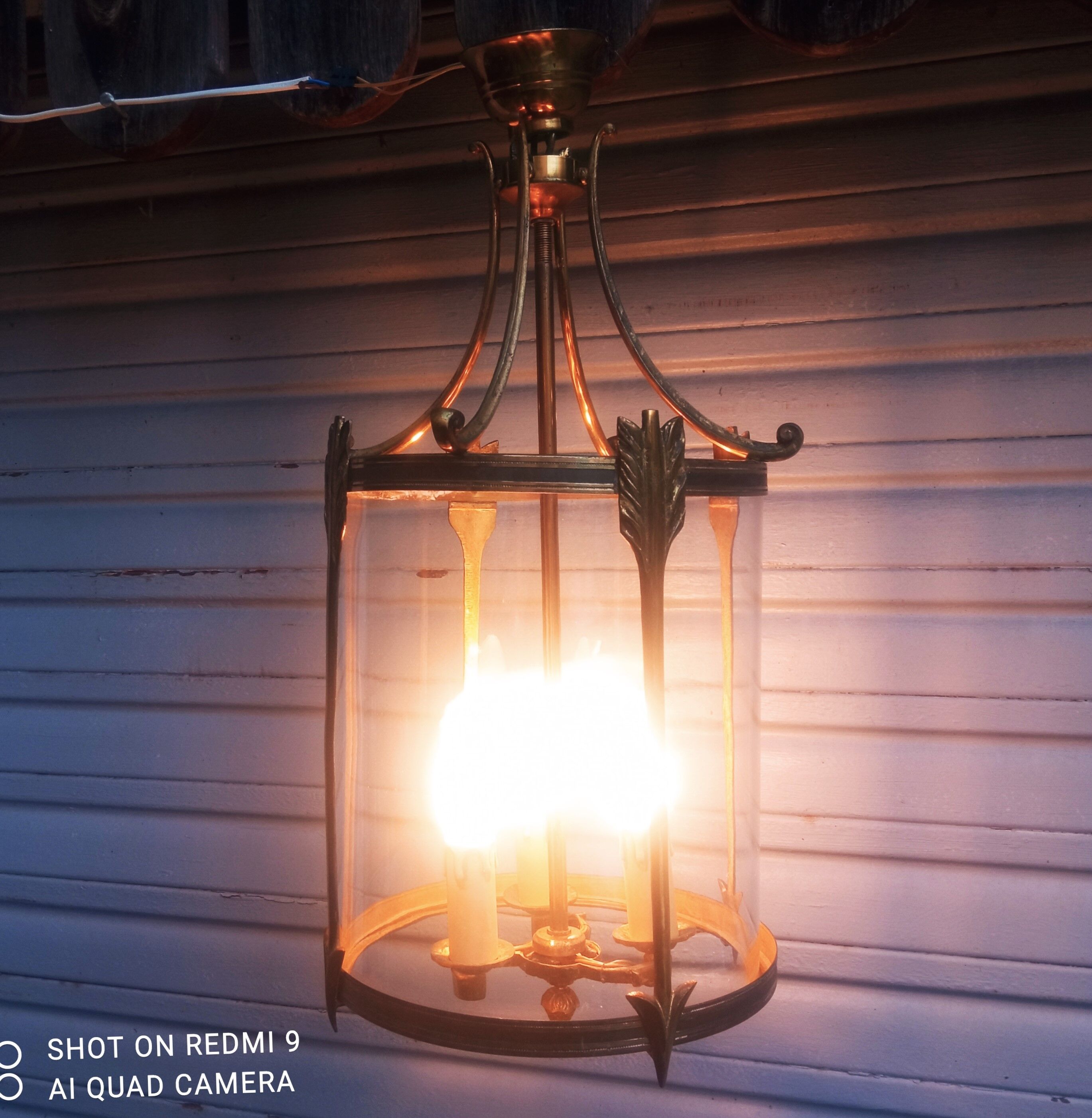 Bronze and brass lantern in Empire style - 4,400 kg!