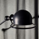 Original satin black two-arm Jielde lamp 1960
