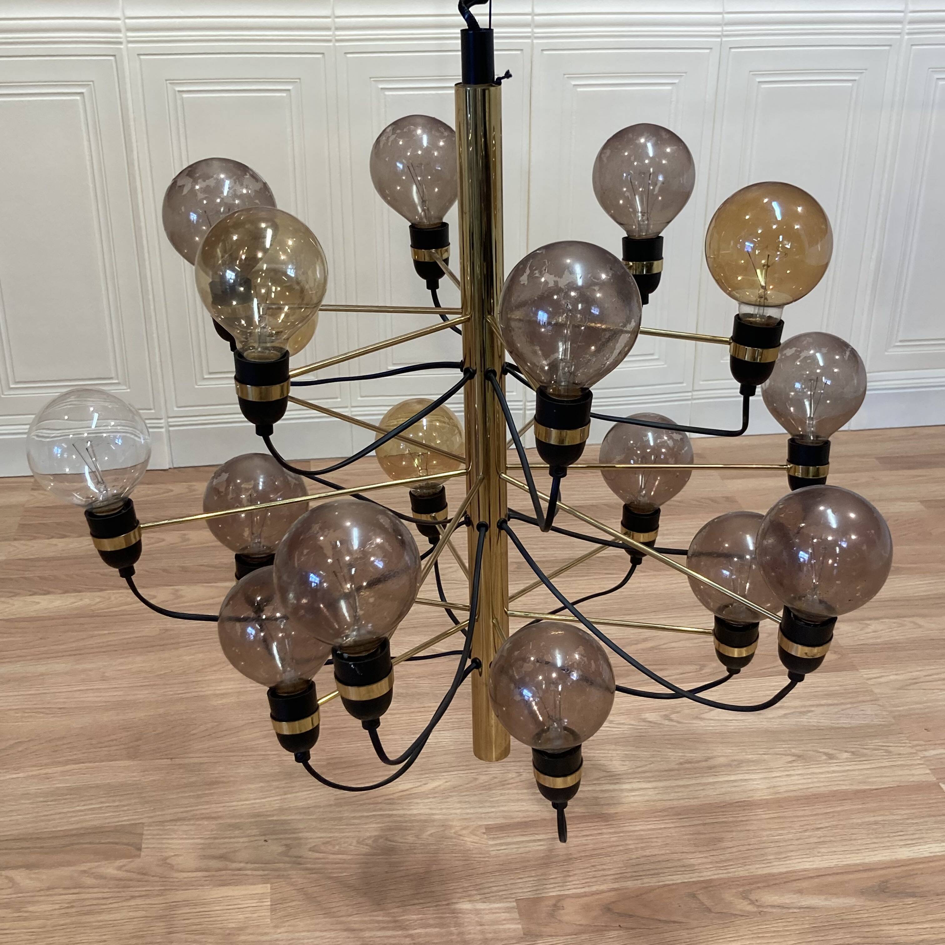 Large vintage metal design pendant light.