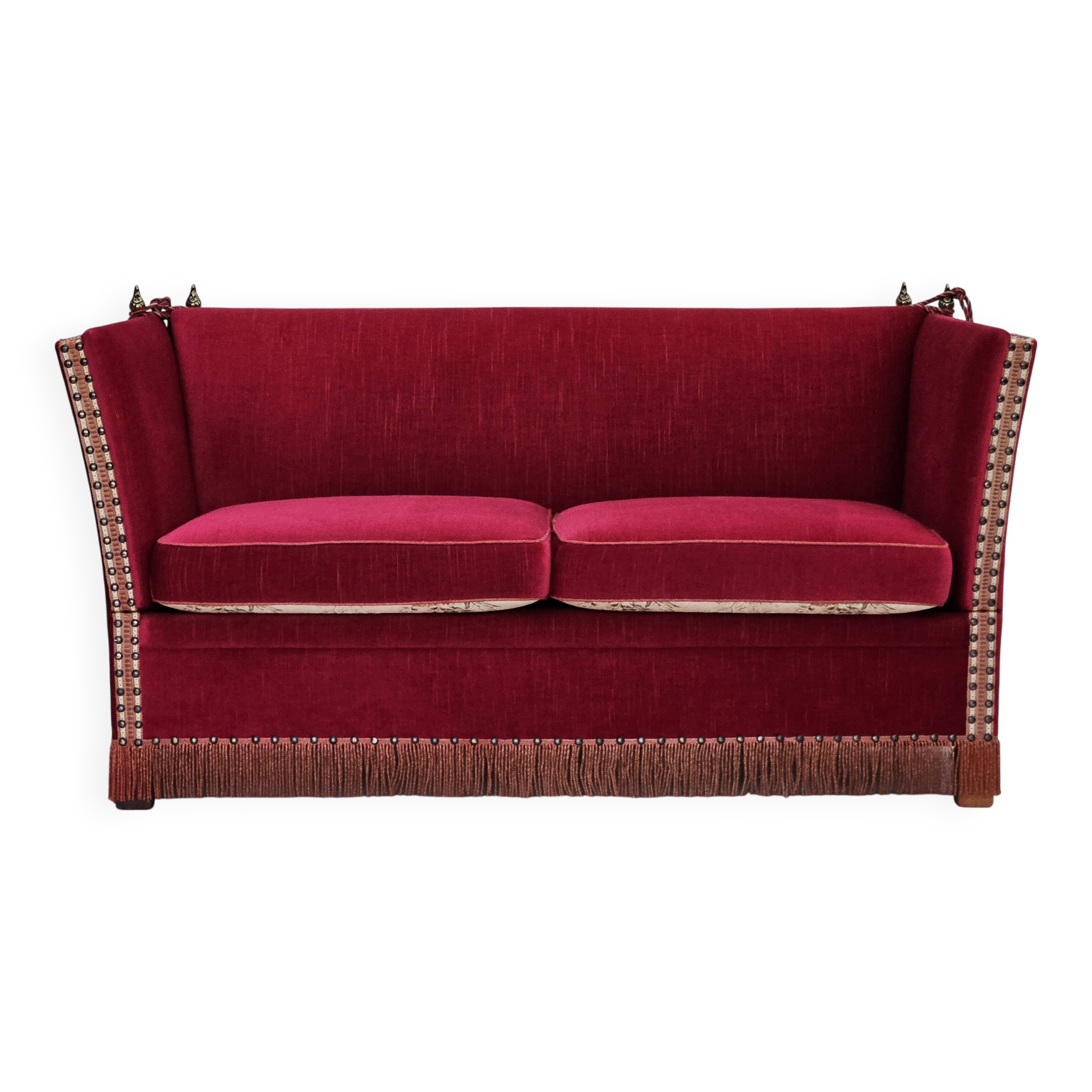 1970s, Danish "Spanish" sofa, original condition, furniture velour.