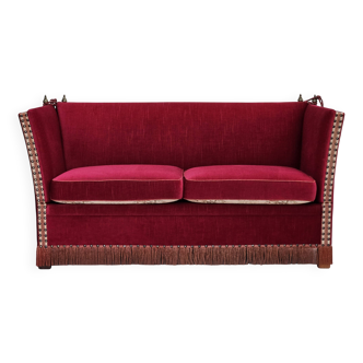 1970s, Danish "Spanish" sofa, original condition, furniture velour.