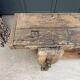 Old solid oak carpenter's workbench (renovated)