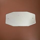 Ancient octagonal mirror beveled and stitched