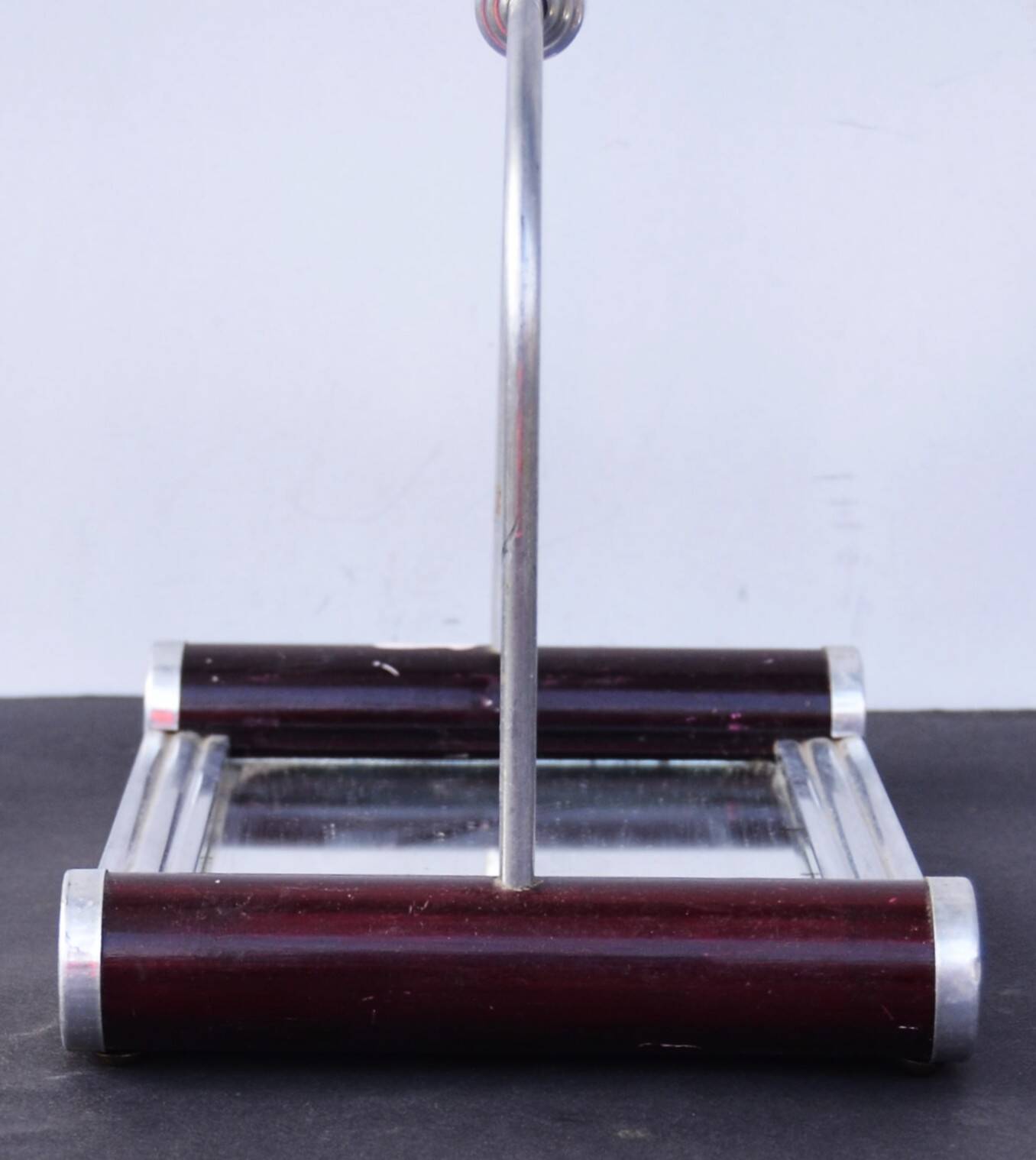 Lot of 2 Art Deco French Serving Mirror Tray