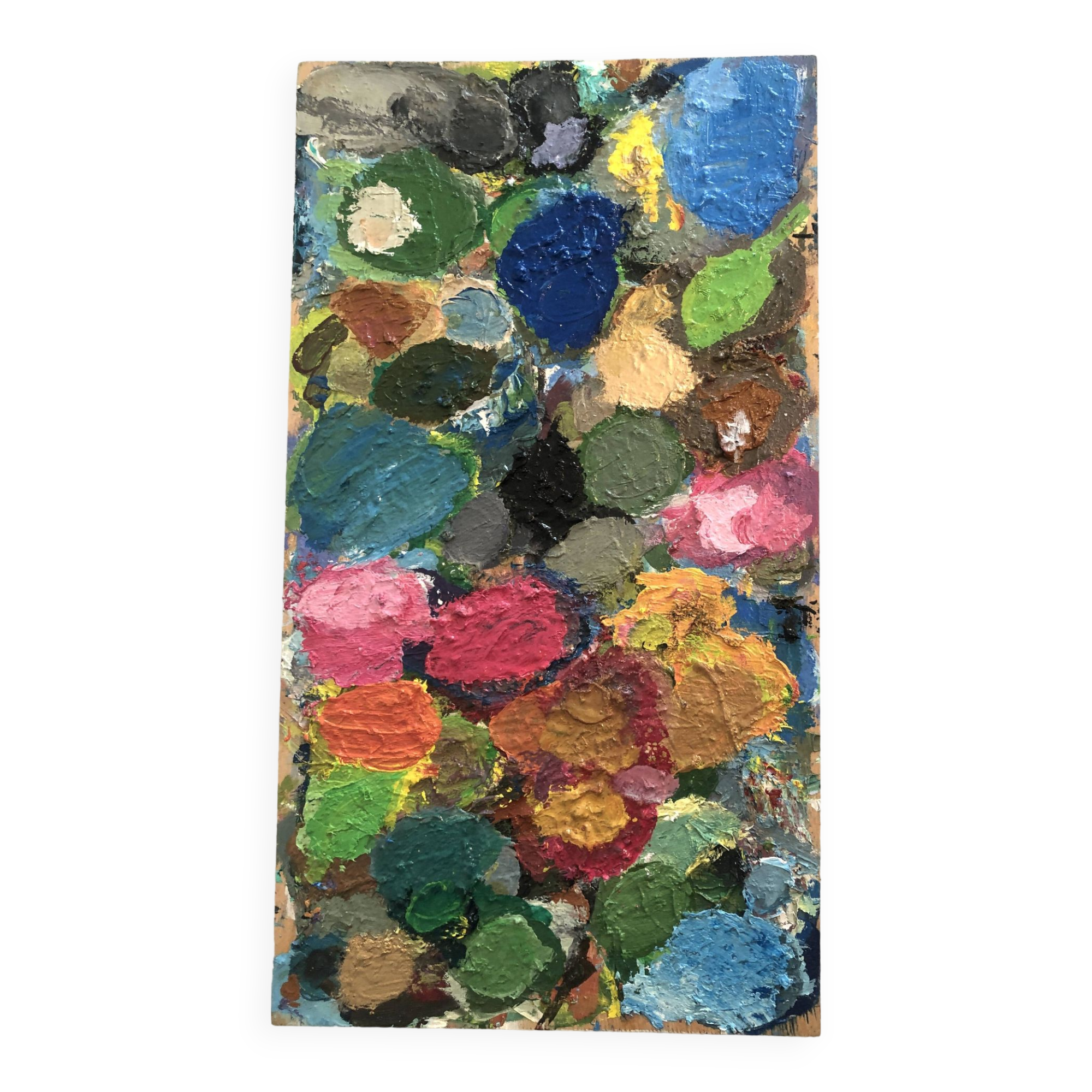 Tableau Huile Abstrait Coloré