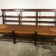 Mulched bench Provençal oak and walnut in late 18th century