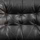 Fauteuil en teck et cuir, vintage, style scandinave