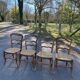 4 chaises paillées de campagne en bois