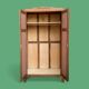 Parisian wardrobe, art deco raw wood wardrobe, 1930