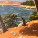painting signed René Dulieu - shore of Var