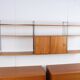 WHB shelf in teak, retro vintage style from the 60s-70s.