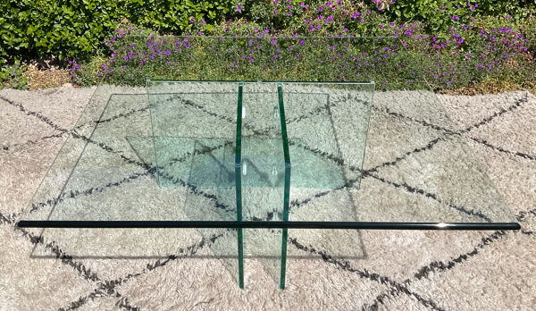 Tale basse design en verre trempé