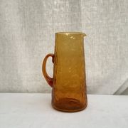 Carafe pitcher in vintage amber glass dimension: height -26cm- low diameter -13cm