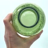 Pretty vintage green glass carafe