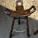 4x 50s 60s Bar Stools Barstools Attributed to Carl Malmsten Sweden Design