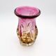 Vase Studio Glass Josef Hospodka Chribska Sommerso Feuille Argent