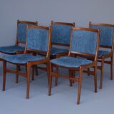 Vintage Teak Dining Chairs, 1970s, Set of 5